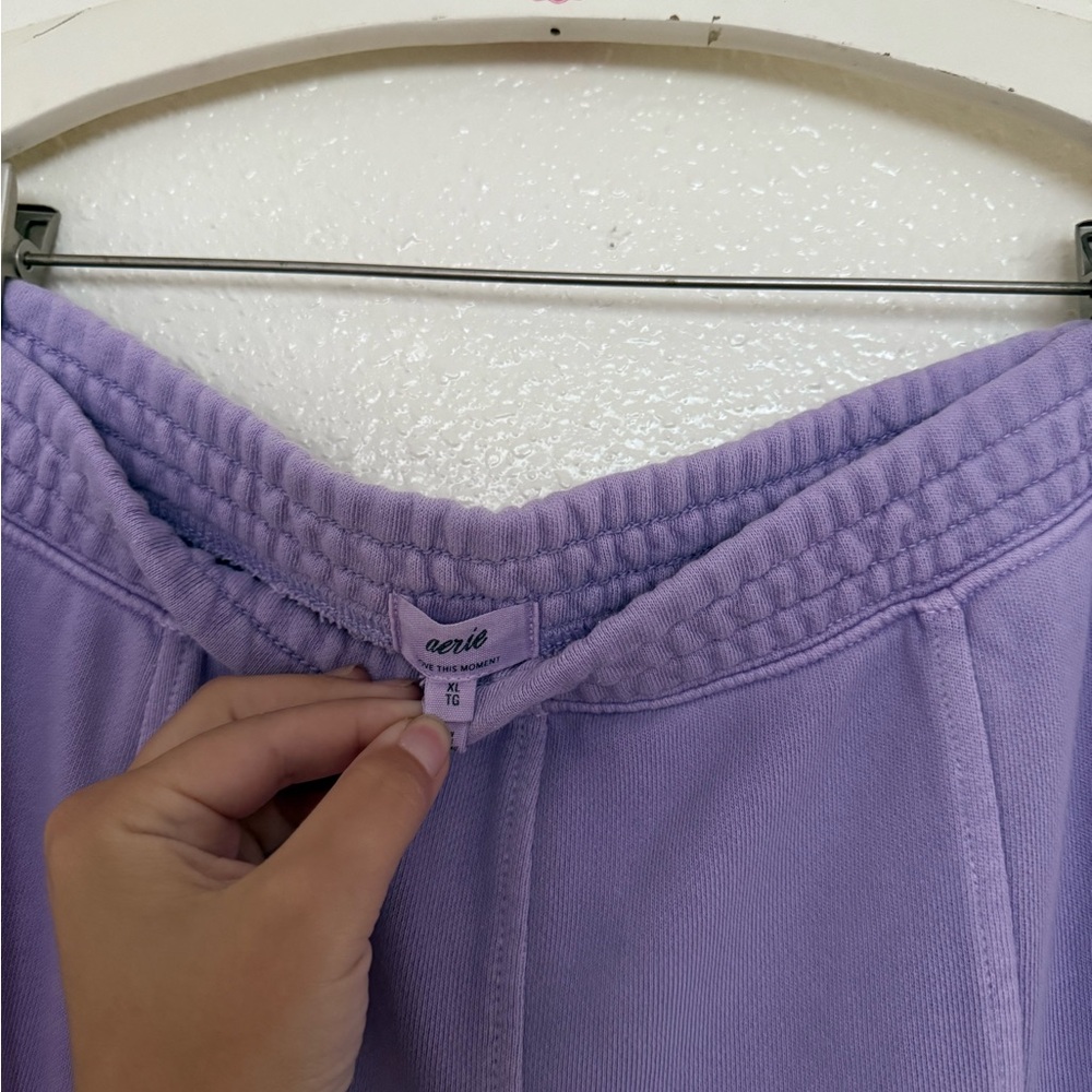 aerie Lavender Wide Leg Sweatpants - Picture 7 of 8